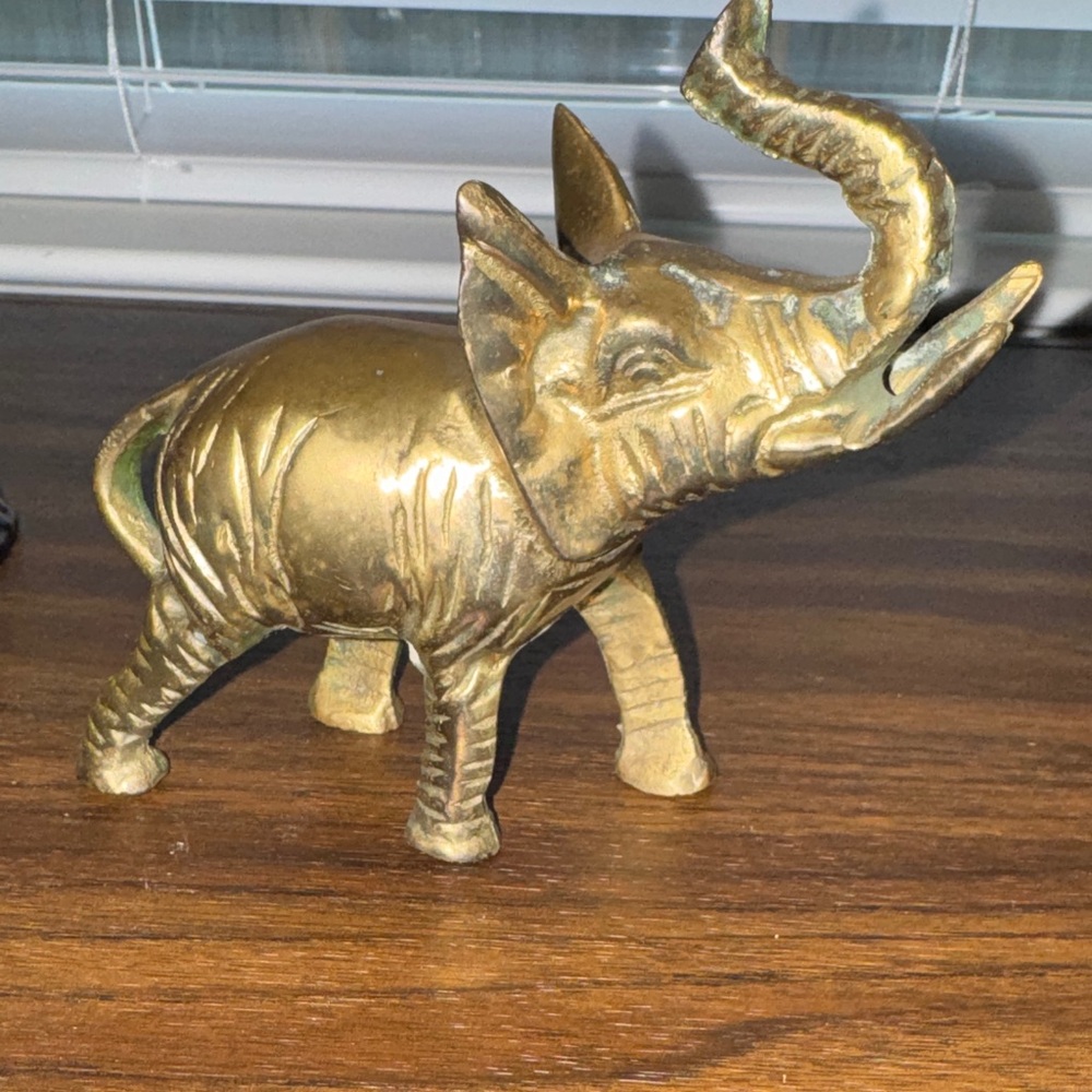 Brass Elephant Figurine